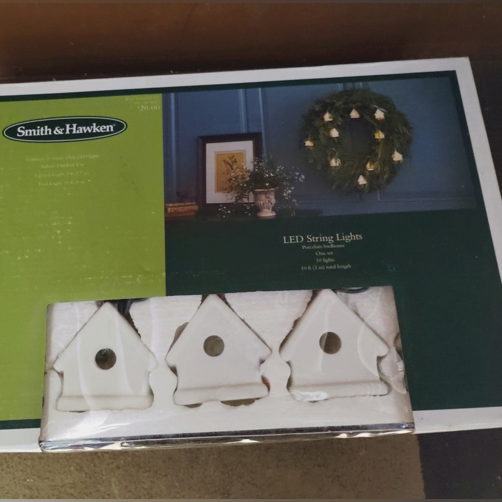 Smith & Hawken Christmas lights and mini houses